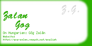zalan gog business card