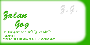 zalan gog business card